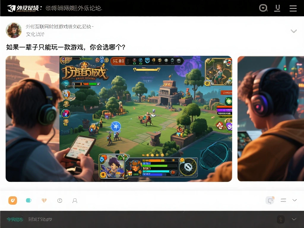 外网热议：假如终身只能沉迷一款游戏，你的选择是什么？