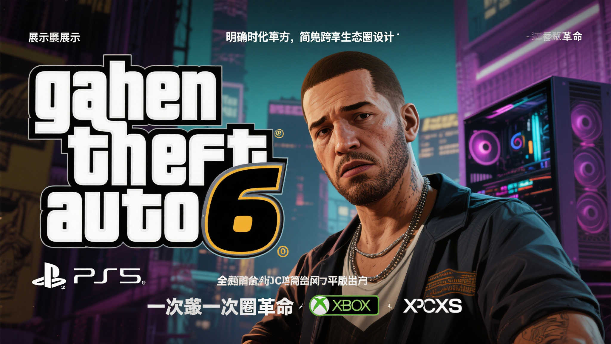 PS5实机画面揭晓,《GTA6》首发暂不支持PC版 PS5实机画面揭晓,《GTA6》首发暂不支持PC版